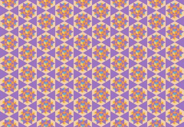 Altıgen desenli modern renkli arkaplan