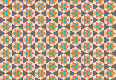 Altıgen desenli modern renkli arkaplan