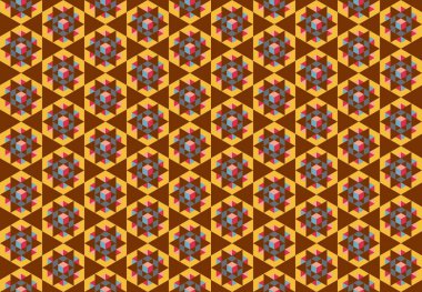 Altıgen desenli modern renkli arkaplan