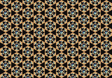 Tekrarlanan şekillerle soyut yaratıcı arkaplan