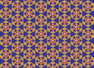 Altıgen desenli modern renkli arkaplan