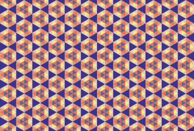 Altıgen desenli modern renkli arkaplan