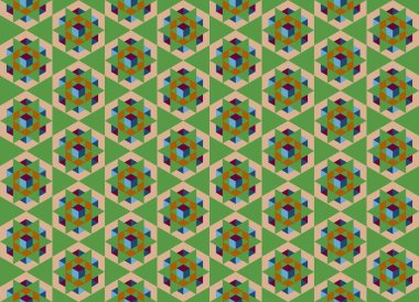 Altıgen desenli modern renkli arkaplan