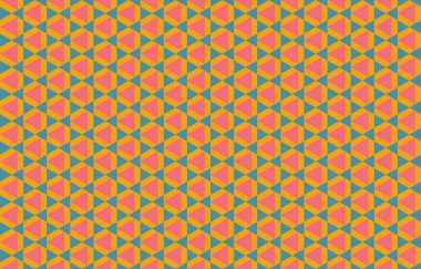 Altıgen desenli modern renkli arkaplan