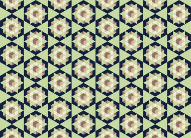 Altıgen desenli modern renkli arkaplan