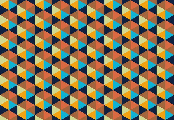 Modern colorful backdrop with hexagonal pattern