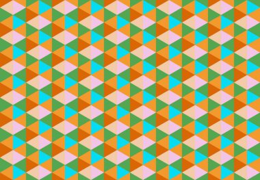 Altıgen desenli modern renkli arkaplan