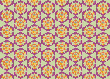 Tekrarlanan şekillerle soyut yaratıcı arkaplan