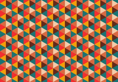 Altıgen desenli modern renkli arkaplan