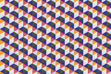 Altıgen desenli modern renkli arkaplan