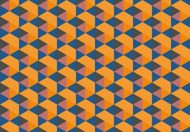 Altıgen desenli modern renkli arkaplan