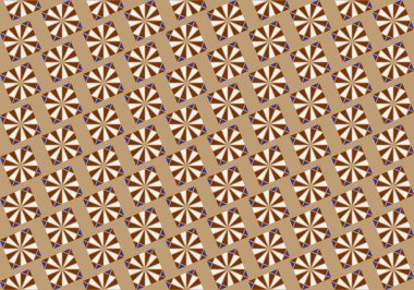 Tekrarlanan şekillerle soyut yaratıcı arkaplan