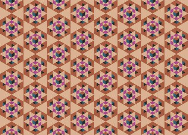 Altıgen desenli modern renkli arkaplan