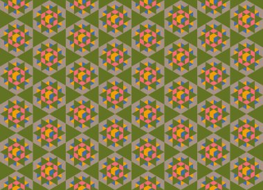 Altıgen desenli modern renkli arkaplan