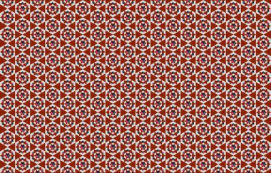 Tekrarlanan şekillerle soyut yaratıcı arkaplan