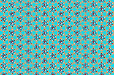 Tekrarlanan şekillerle soyut yaratıcı arkaplan