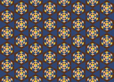 Tekrarlanan şekillerle soyut yaratıcı arkaplan