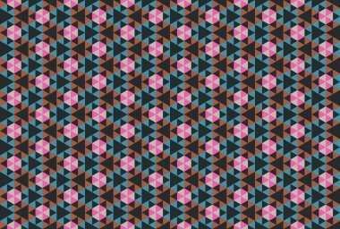 Altıgen desenli modern renkli arkaplan