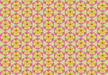 Altıgen desenli modern renkli arkaplan