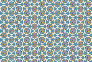 Altıgen desenli modern renkli arkaplan