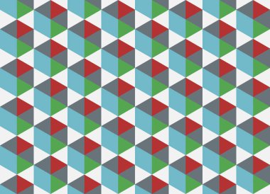 Altıgen desenli modern renkli arkaplan