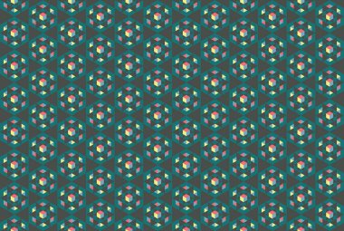 Altıgen desenli modern renkli arkaplan