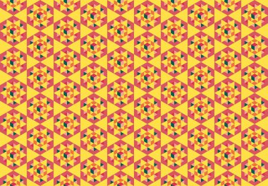 Altıgen desenli modern renkli arkaplan