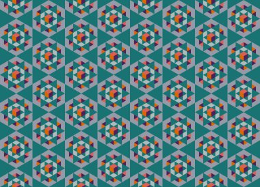 Tekrarlanan şekillerle soyut yaratıcı arkaplan