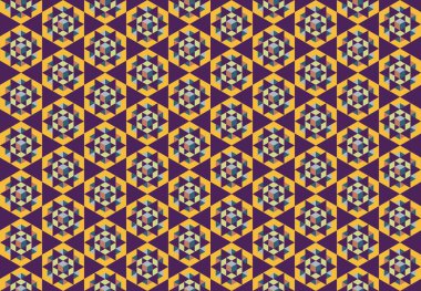 Altıgen desenli modern renkli arkaplan