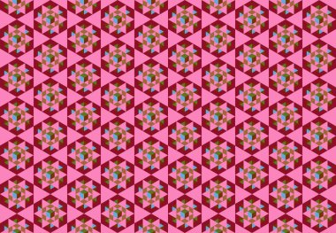 Altıgen desenli modern renkli arkaplan