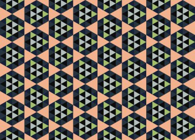 Altıgen desenli modern renkli arkaplan