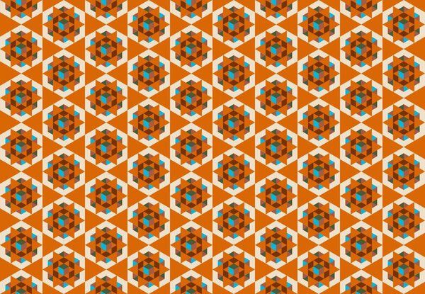 Modern colorful backdrop with hexagonal pattern