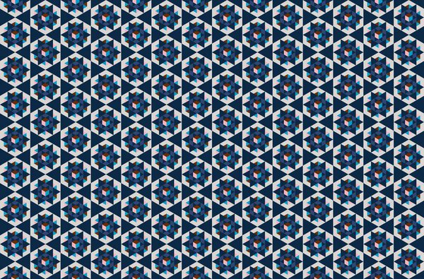 Modern colorful backdrop with hexagonal pattern