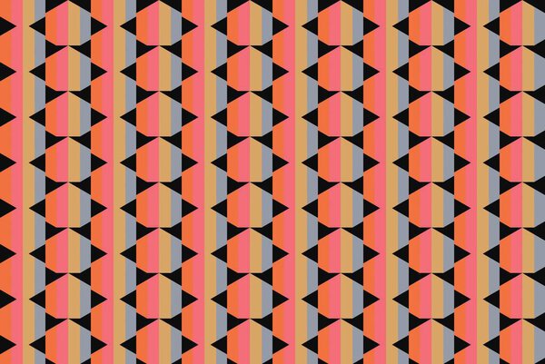 Бесшовный абстрактный фон с геометрическими элементами