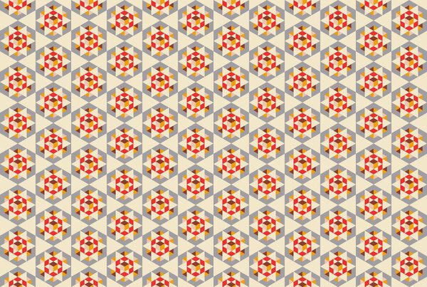 Modern colorful backdrop with hexagonal pattern