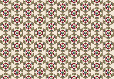 Altıgen desenli modern renkli arkaplan