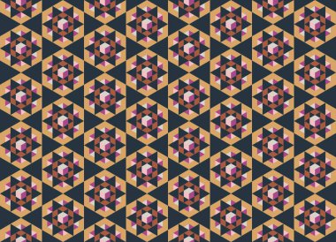 Geometrik elementlerle kusursuz soyut arkaplan