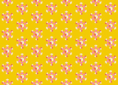 Altıgen desenli modern renkli arkaplan