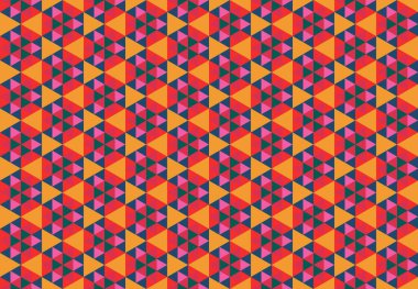 Altıgen desenli modern renkli arkaplan