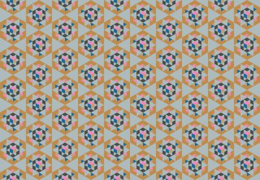 Altıgen desenli modern renkli arkaplan