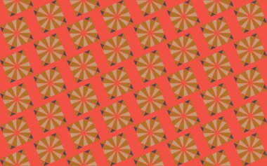 Tekrarlanan şekillerle soyut yaratıcı arkaplan