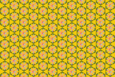 Altıgen desenli modern renkli arkaplan