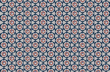 Altıgen desenli modern renkli arkaplan