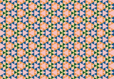 Altıgen desenli modern renkli arkaplan