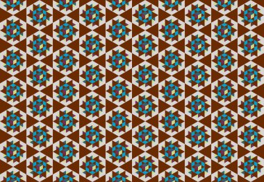 Tekrarlanan şekillerle soyut yaratıcı arkaplan