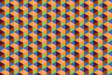 Altıgen desenli modern renkli arkaplan