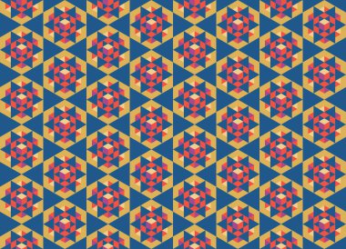 Altıgen desenli modern renkli arkaplan