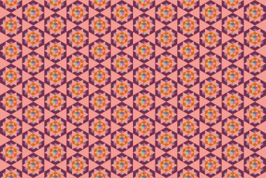 Tekrarlanan şekillerle soyut yaratıcı arkaplan