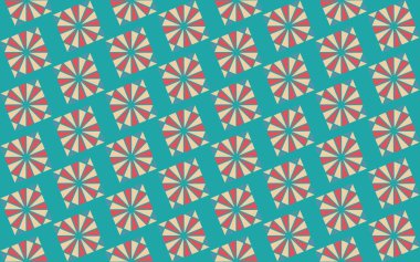 Tekrarlanan şekillerle soyut yaratıcı arkaplan