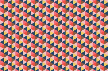 Altıgen desenli modern renkli arkaplan